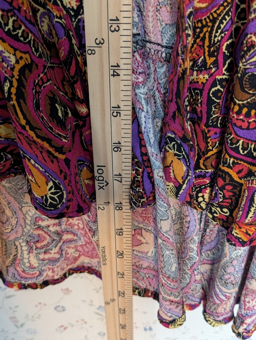 ♥️ Cynthia Rowley M Skirt Bohemian Paisley Maxi Boho Granola Festival colors - Picture 10 of 12
